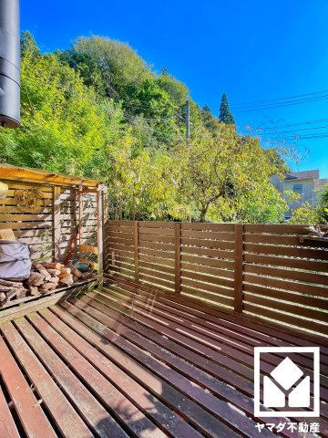 宇治市炭山土井谷のバルコニー