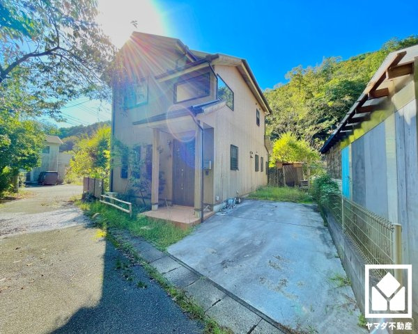 宇治市炭山土井谷の前面道路含む現地写真