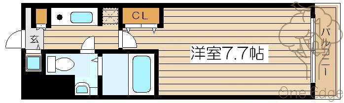 カルムイン天神橋の間取り