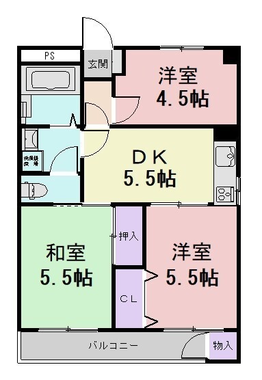 グリーンハイツの間取り