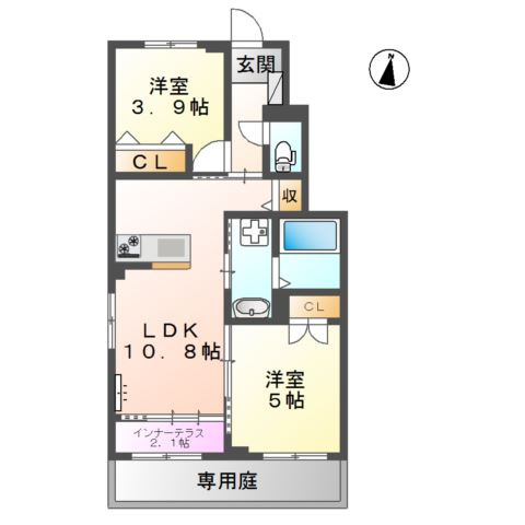 Ｃｈａｍｐ　ｄｅ　ｐｉｅｒｒｅの間取り