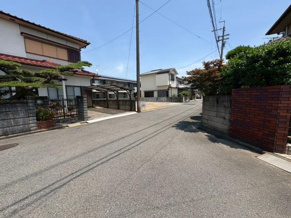 和歌山市木ノ本　土地の前面道路含む現地写真