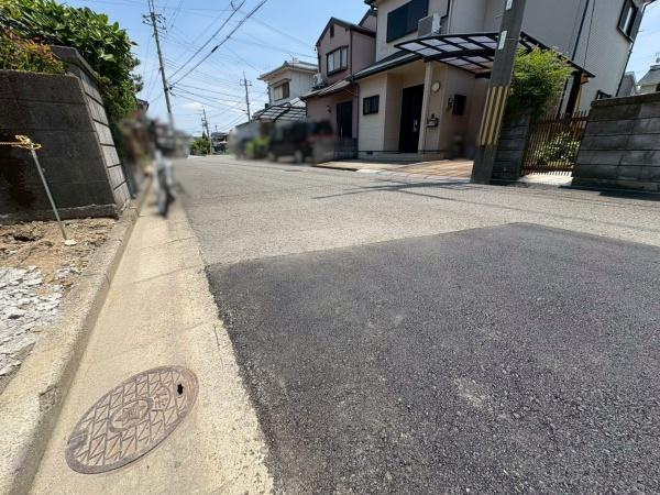 和歌山市木ノ本　土地の前面道路含む現地写真