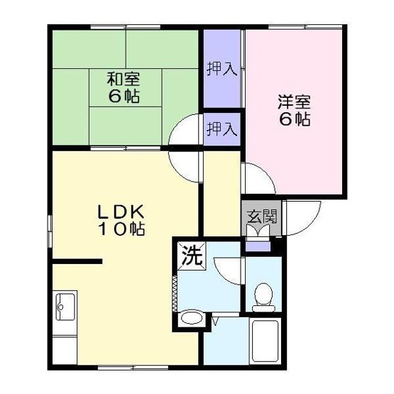 【間取り】 | ジュネス立石B