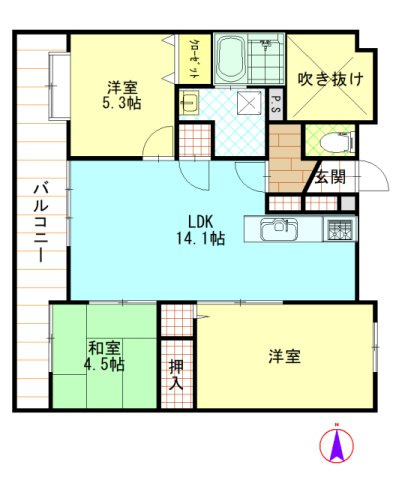 【間取り】 | ジェイシティ持田