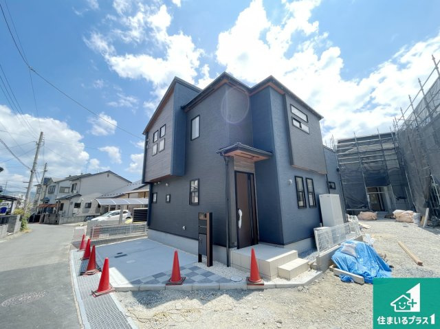 亀岡市余部町清水　新築一戸建ての外観|お客様に長く安心して住んでいだだける事にこだわった家づくり！住んでからのアフターサービスにもしっかりと取り組んでいます！