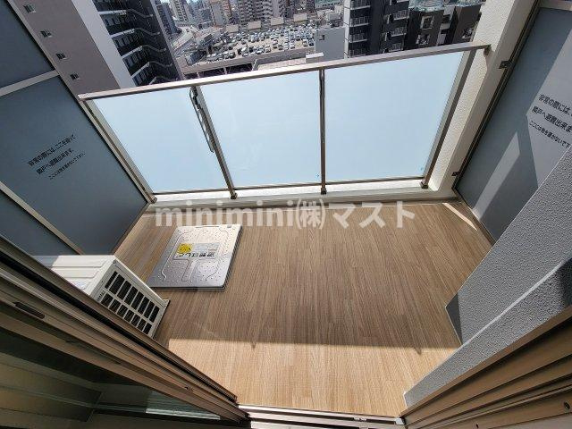 Dimora難波のバルコニー