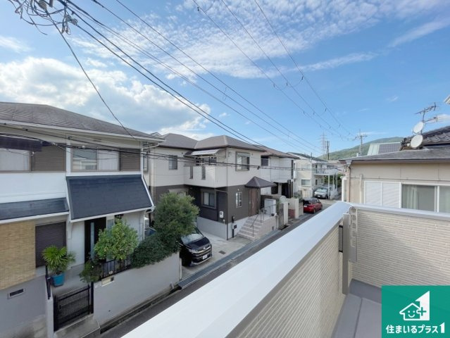 亀岡市篠町篠下中筋　第1期　新築一戸建てのバルコニー|ワイドバルコニーは洗濯物を干すスペースが広いのでご家族が多くても安心！