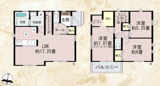 【間取り】 | 福岡市早良区原8丁目　E号棟（全5棟）【仲介手数料無料・0円】 | 平日、土日祝日もお好きな日時にご見学可能です。お気軽にお問合せ下さい。