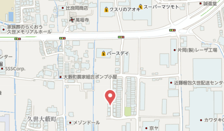 京都市南区久世築山町　未入居物件の地図