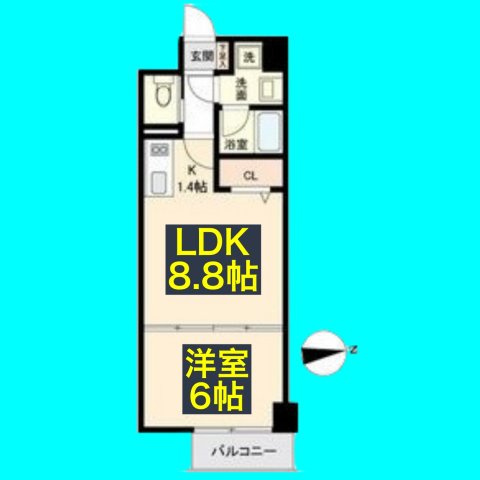 HF名駅北レジデンス　EASTの間取り