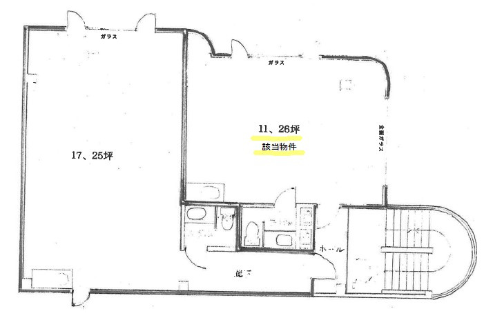高林東町貸テナントの間取り
