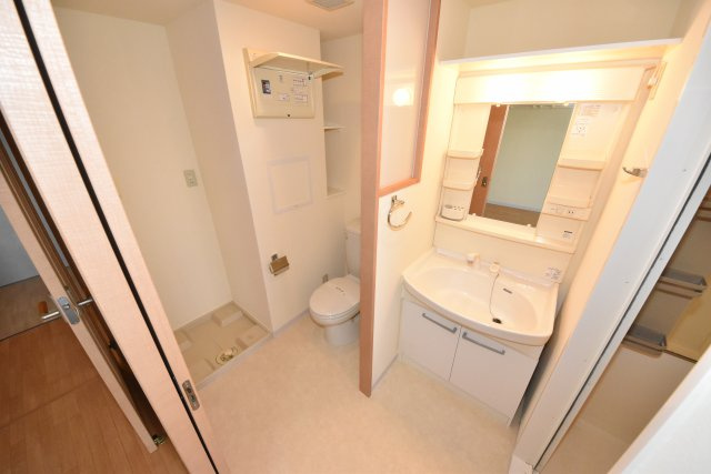 ルーセントオーデン難波の洗面所