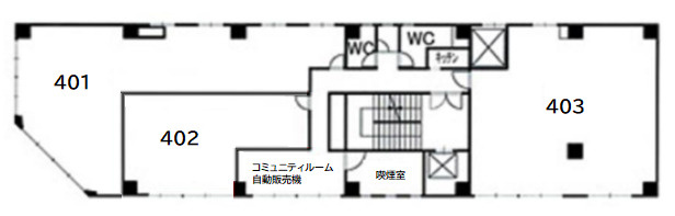 御幸本町ビル（ミユキホンマチ ビル）【　オフィスおすすめ　】の間取り