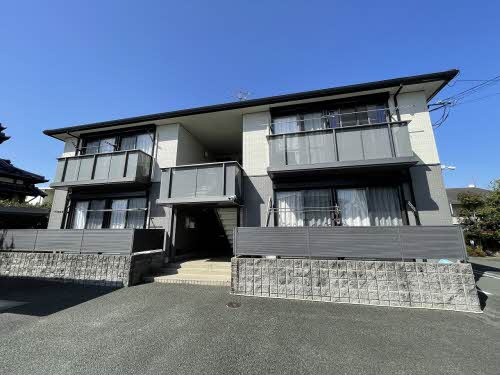 熊本市北区鶴羽田２丁目のアパートの外観