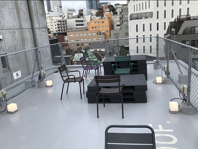 東京都渋谷区代々木1丁目　売事務所のバルコニー