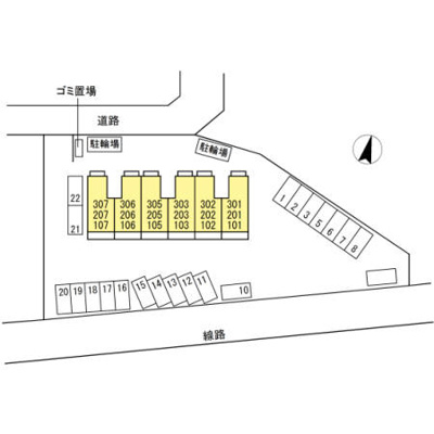 【区画図】 | ハイツ伊世