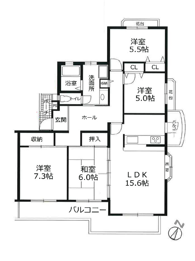 コンフォール学園緑が丘第2の間取り