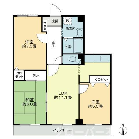 ハイム・シュテット２１の間取り|間取図