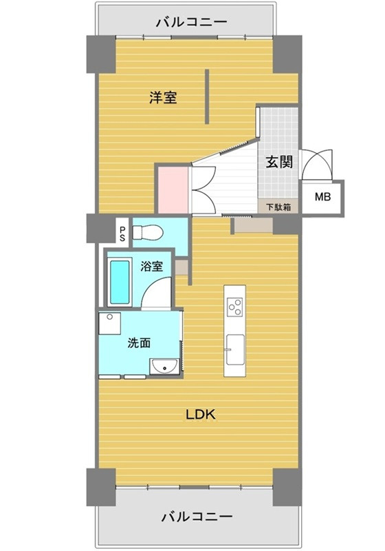 上柳橋ハイタウンの間取り
