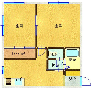 コーポラスセゾンⅠの間取り