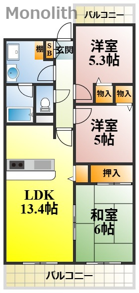 ジョイフル寿の間取り