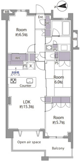 【間取り】 | グランシティユーロパレス花小金井 | グランシティユーロパレス花小金井