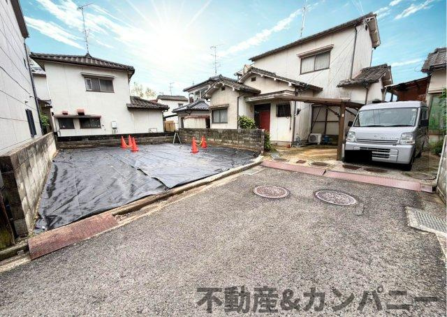 古川西三丁目売土地（建物プランあります）の前面道路含む現地写真|前面道路含む現地写真です