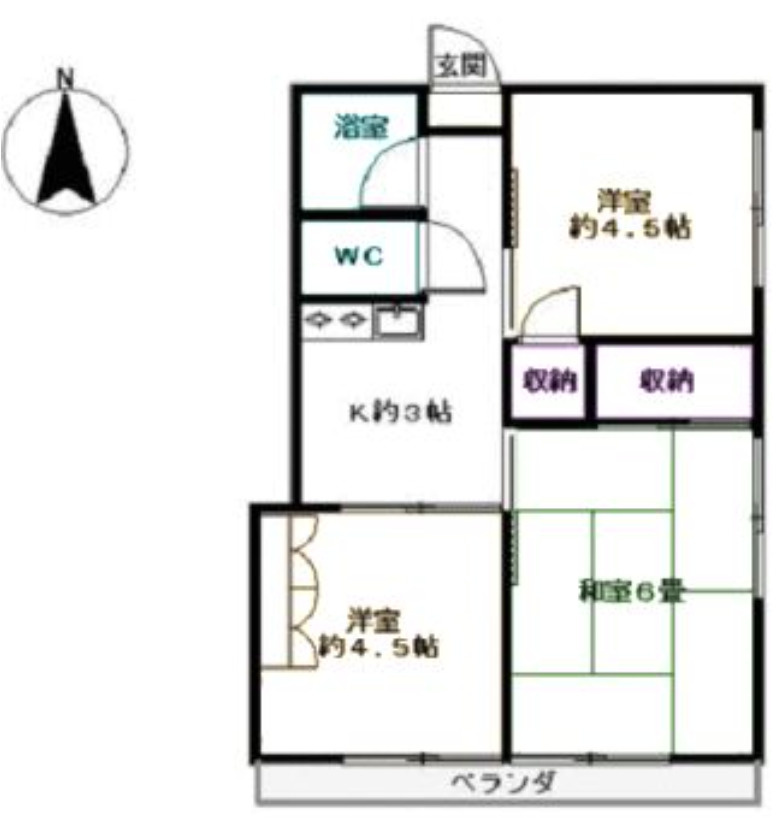 桜荘の間取り