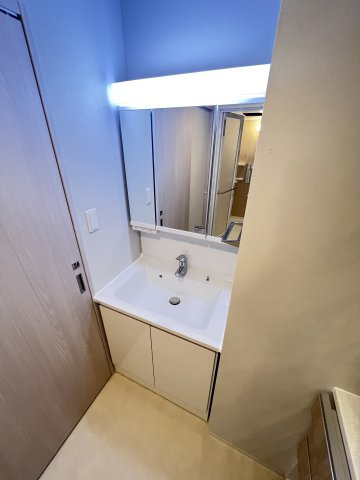 大阪市城東区関目３丁目の賃貸マンションの独立洗面台