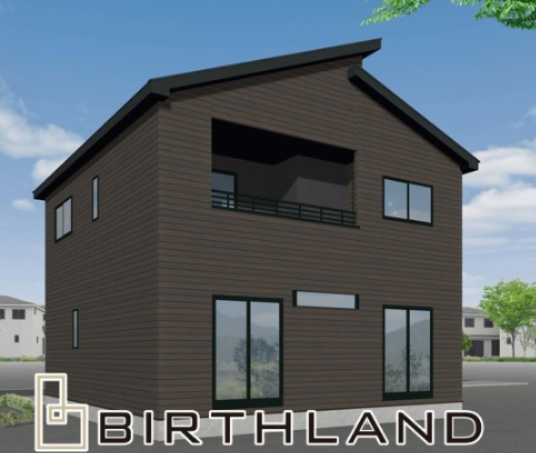 新築戸建・建売　町庭坂字一本杉　GRAFARE　全4棟の外観パース|＜3号棟＞南西外観予想