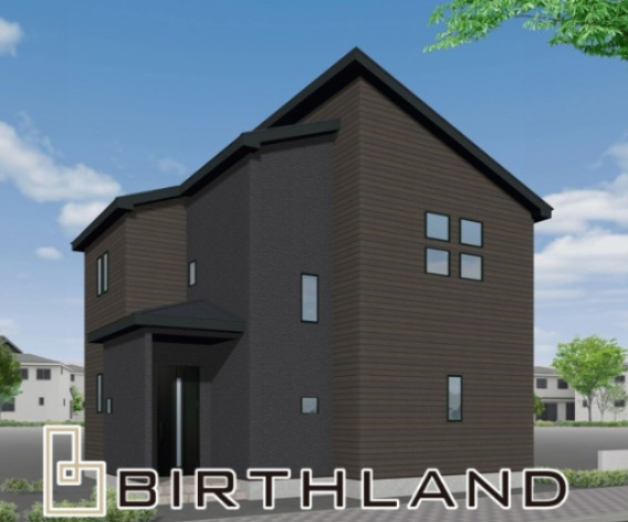 新築戸建・建売　町庭坂字一本杉　GRAFARE　全4棟の外観パース|＜3号棟＞北東外観予想