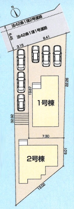 八王子市　下恩方町　新築一戸建て　１８期の区画図|～全2区画のコミュニティーが誕生～