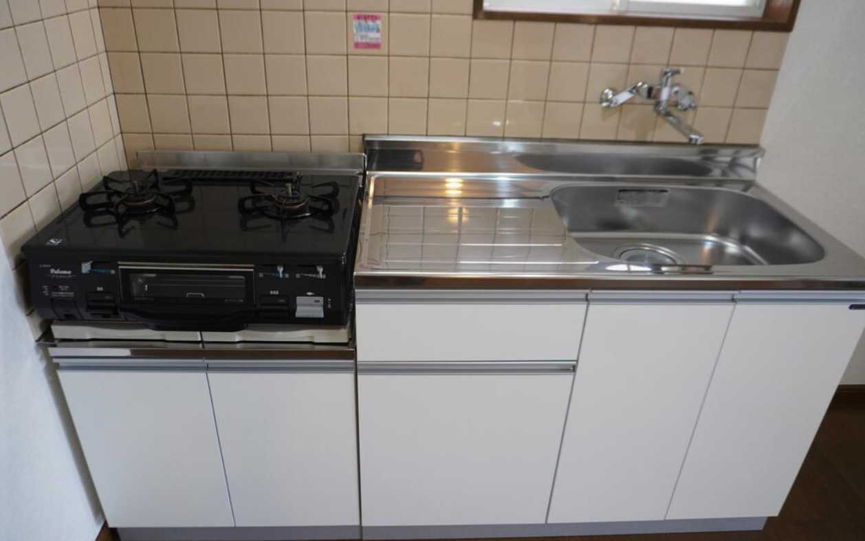 トミタハイツ　敷金０　最上階　角部屋のキッチン