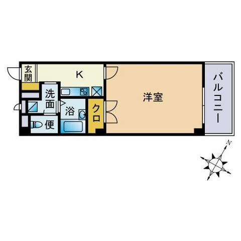 アンプルールフェール18の間取り