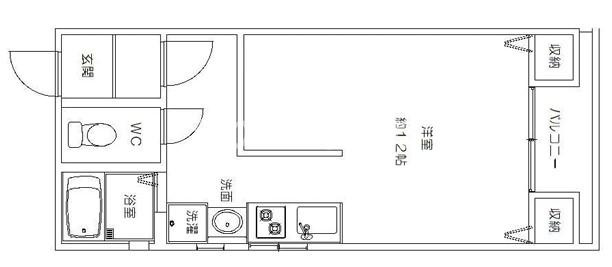 高殿マンションの間取り