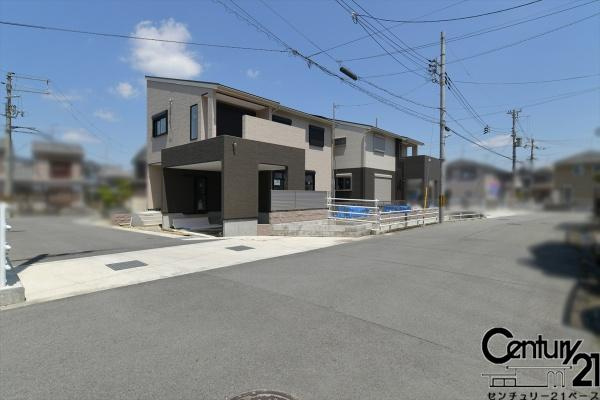 香芝市磯壁５丁目 ４号地／一戸建の前面道路含む現地写真|■現地撮影写真■雰囲気の良い分譲地内で子育て世代にもおすすめです！