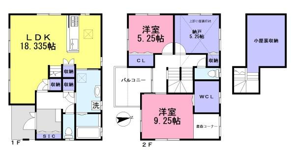 香芝市磯壁５丁目 ４号地／一戸建の間取り
