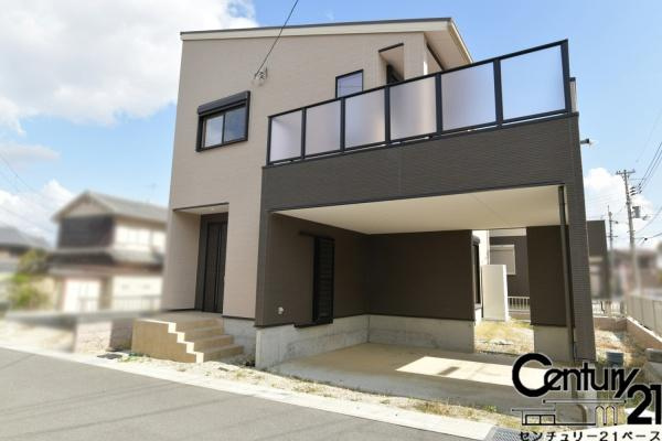 香芝市磯壁５丁目 ２号地／一戸建の外観|■現地撮影写真■こちらは２号棟です！

■耐震等級３＋制振装置ＴＲＣダンパーで地震に強い安心の邸宅！お気軽にお問い合わせ下さい！