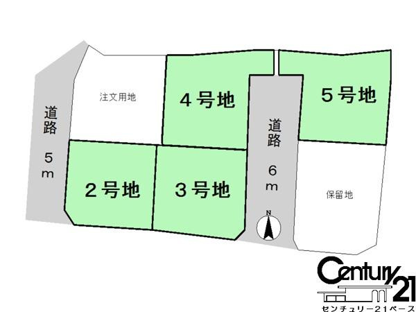 香芝市磯壁５丁目 ２号地／一戸建の区画図|■こちらの物件は２号地です！■