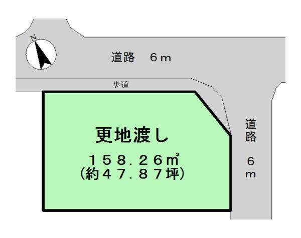 生駒郡安堵町大字かしの木台１丁目の売地の土地図