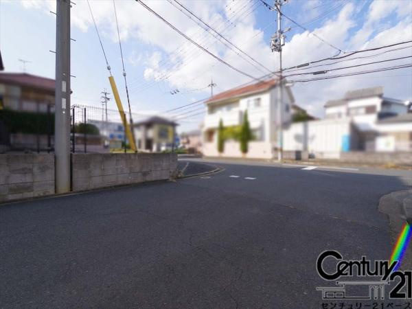 生駒郡安堵町大字かしの木台１丁目の売地の前面道路含む現地写真|■現地撮影写真■前面道路６ｍと安心の広さです！