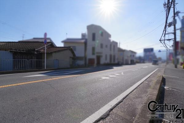 大和高田市栄町の売地の前面道路含む現地写真|■現地撮影写真■広々開放感ある前面道路です！