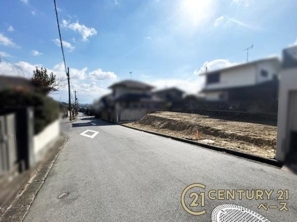 大和郡山市泉原町 建築条件なし土地の前面道路含む現地写真|■現地撮影写真■前面道路約６ｍとお車の出し入れもラクラク！