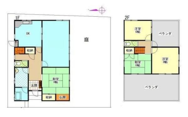 香芝市関屋　一戸建の間取り