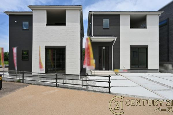 リーブルガーデン金屋 ２号棟 ／新築一戸建の前面道路含む現地写真|■現地撮影写真■前面道路６ｍ以上と開放感溢れる広さです！