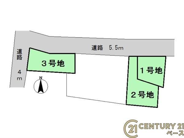 桜井市谷 ３号地 ／一戸建の区画図|■こちらの物件は３号地です！■
