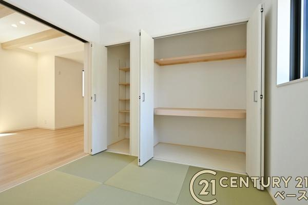 桜井市谷 １号地 ／新築一戸建の収納|■現地撮影写真■和室にも収納スペース完備！