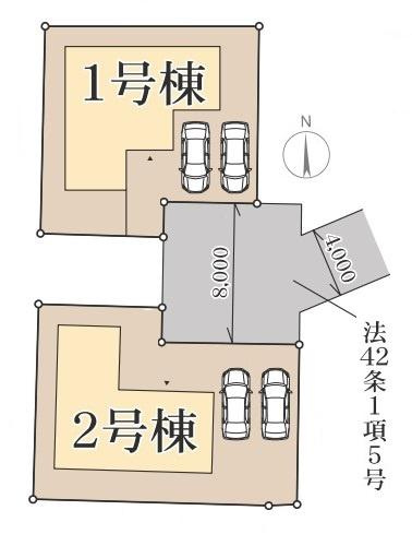 リーブルガーデン植槻町 ２号棟 ／新築一戸建の区画図|■こちらの物件は２号棟です！■
