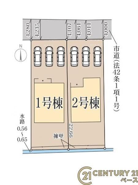 リーブルガーデン別所町 １号棟 ／新築一戸建の区画図|■こちらの物件は１号棟です！■